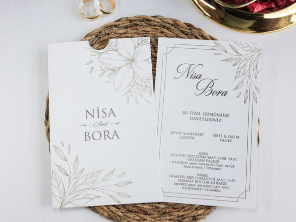 Invitatie nunta 2503 eleganta