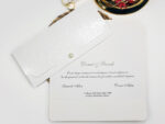Invitatie nunta alba cu perla 2481