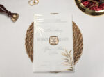 Invitatie nunta eleganta aurie 2451