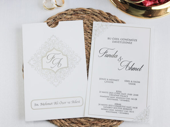 Invitatie nunta 2500 cu plic inclus