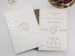 Invitatie nunta embosata eleganta 2454