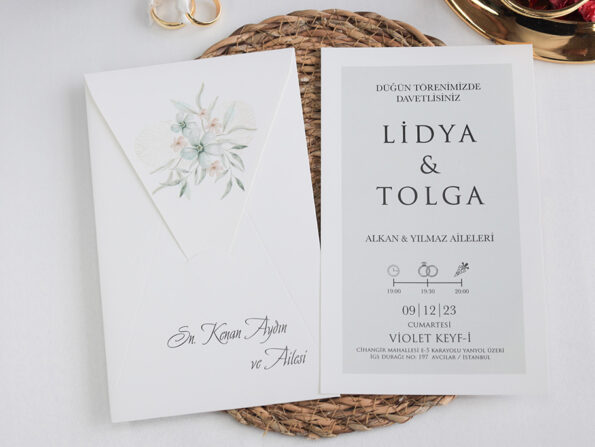 Invitatie nunta carton gros 2462