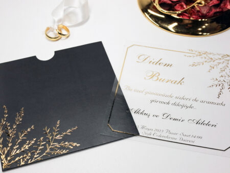 Invitatie nunta plexiglas 2456