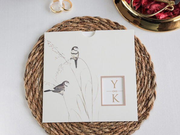 Invitatie nunta 2507 cu pasari