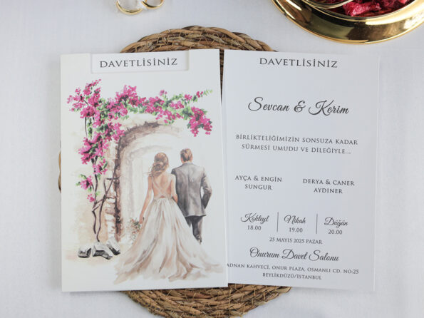 Cum sa Creezi Invitatii de Nunta Unice: Sfaturi, Trucuri si Modele Invitatie nunta 2502 flori de cires