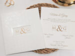 Invitatie nunta eleganta patrata 2457