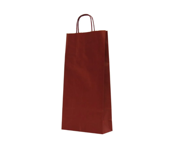 Sacose cu Maner Rasucit 18 x 8,5 x 30 cm BORDEAUX