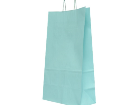 Sacosa natur cu maner rasucit, bleo, 18x8,5x30 cm