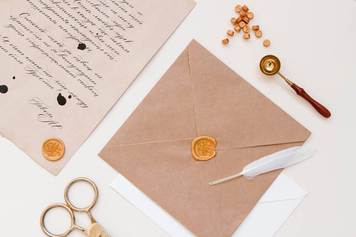 Sigilii de ceara pentru invitatii de nunta elegante