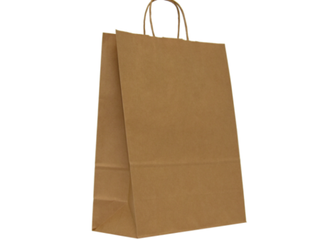 Sacose cu maner rasucit, 25 x 11 x 31 cm, natur