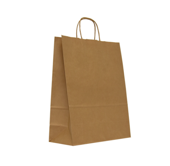 Sacose cu maner rasucit, 25 x 11 x 31 cm, natur