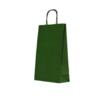 Sacosa cu maner rasucit hartie verde inchis