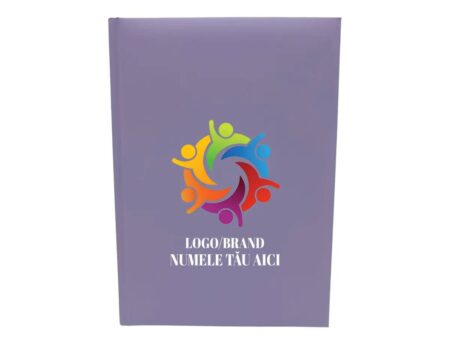 Agenda nedatata A5 personalizata, lila, agenda nedatata