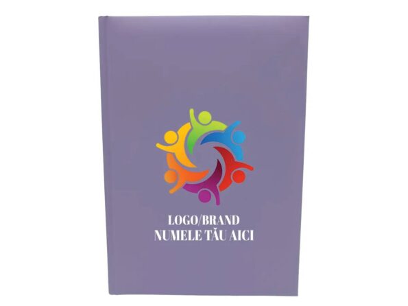 Agenda nedatata A5 personalizata, lila, agenda nedatata