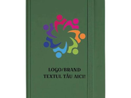 Agenda nedatata A5 verde personalizata