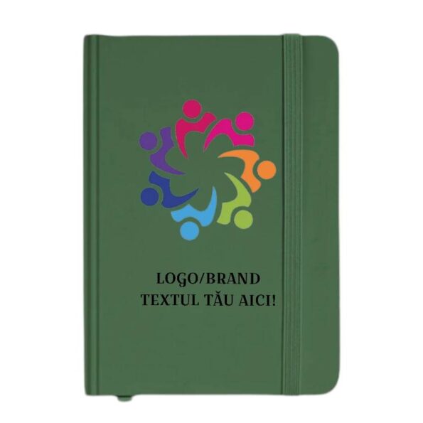 Agenda nedatata A5 verde personalizata