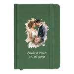 Notebook A5, verde, 196 pagini, coperta reciclata