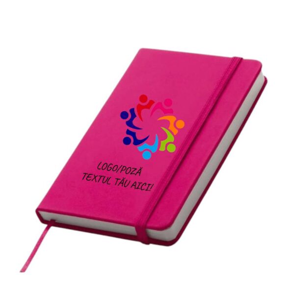 Notebook A6, roz, personalizabil, cadou de colectie