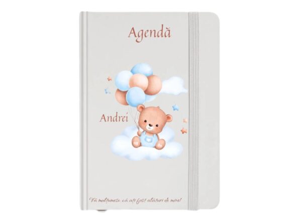 Notebook alb A6, personalizabil, cadou deosebit
