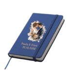 Notebook, albastru, marturia ideala, personalizat, pentru nunta sau botez, A6