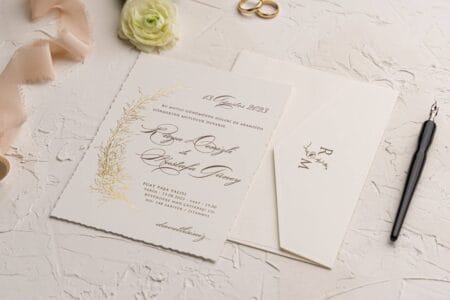 Invitatii de nunta elegante printate sau digitale