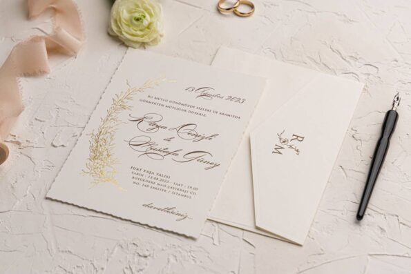 Invitatii de nunta elegante printate sau digitale - 2 variante Invitatii de nunta elegante printate sau digitale - 2 variante