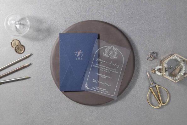 Invitatie nunta plexiglas 7079