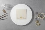 Invitatie nunta crem 7107