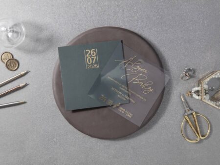 Invitatie nunta plexiglas 7155