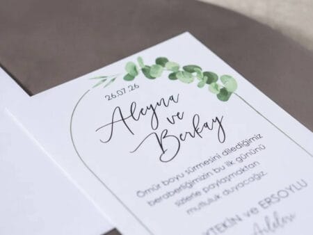 invitatie nunta eucalipt 7149
