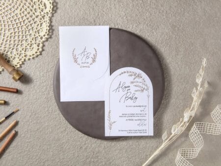 Invitatie nunta alba 7095
