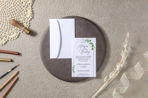 invitatie nunta eucalipt 7149