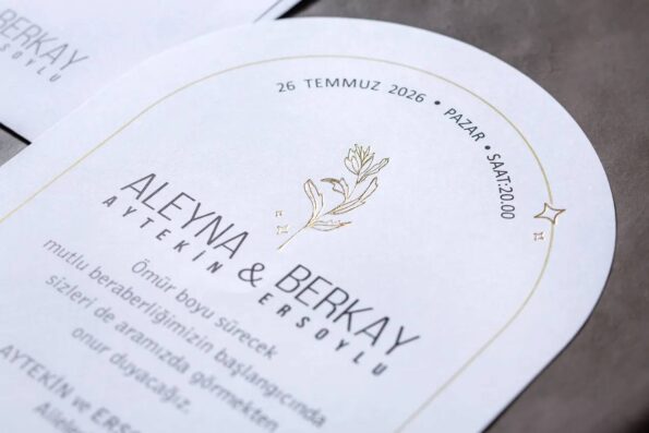 invitatie nunta alba eleganta 7083
