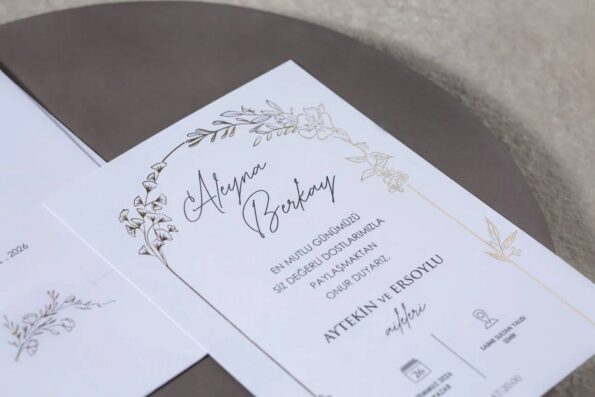 Invitatie nunta cu plic 7090