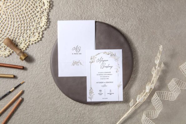Invitatie nunta cu plic 7090