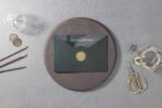 Invitatie nunta verde plexiglas 7157
