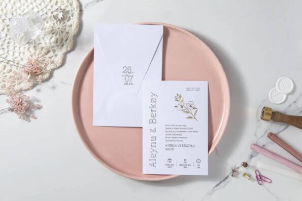 Invitatie nunta alb 7111