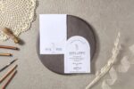invitatie nunta alba eleganta 7083