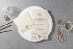 Invitatie nunta crem 7107