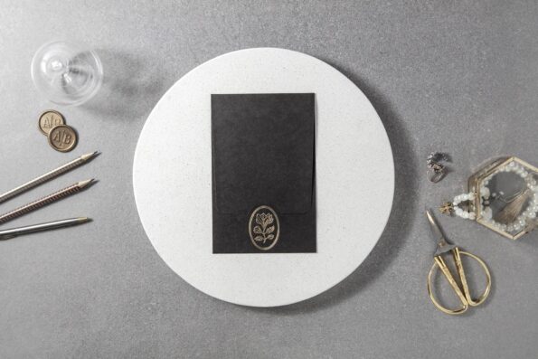 Invitatie nunta neagra 7115