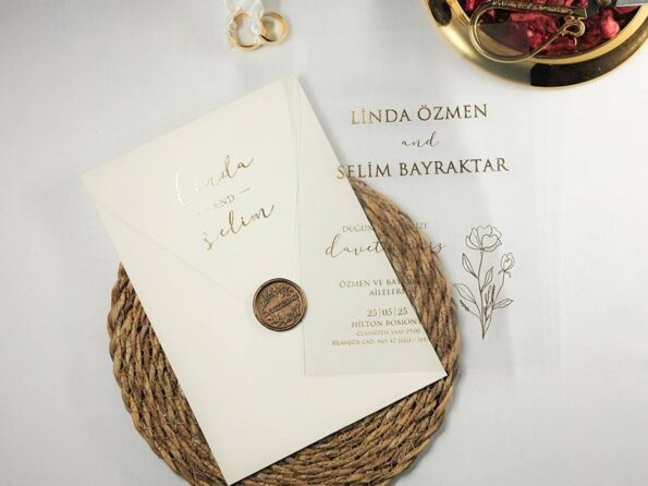 Invitatie nunta plexiglas 2416