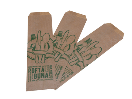 Punga tacamuri 7x25cm maro 2500buc personalizata