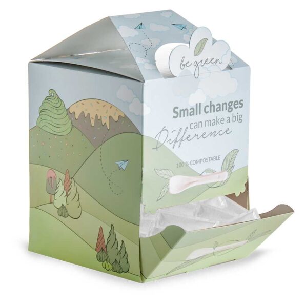 Dispenser lingurite inghetata ambalate individual