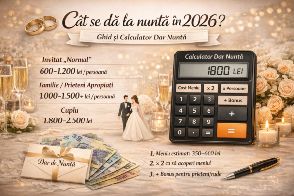 Cat se da la nunta in 2026? Ghid si Calculator Dar Nunta