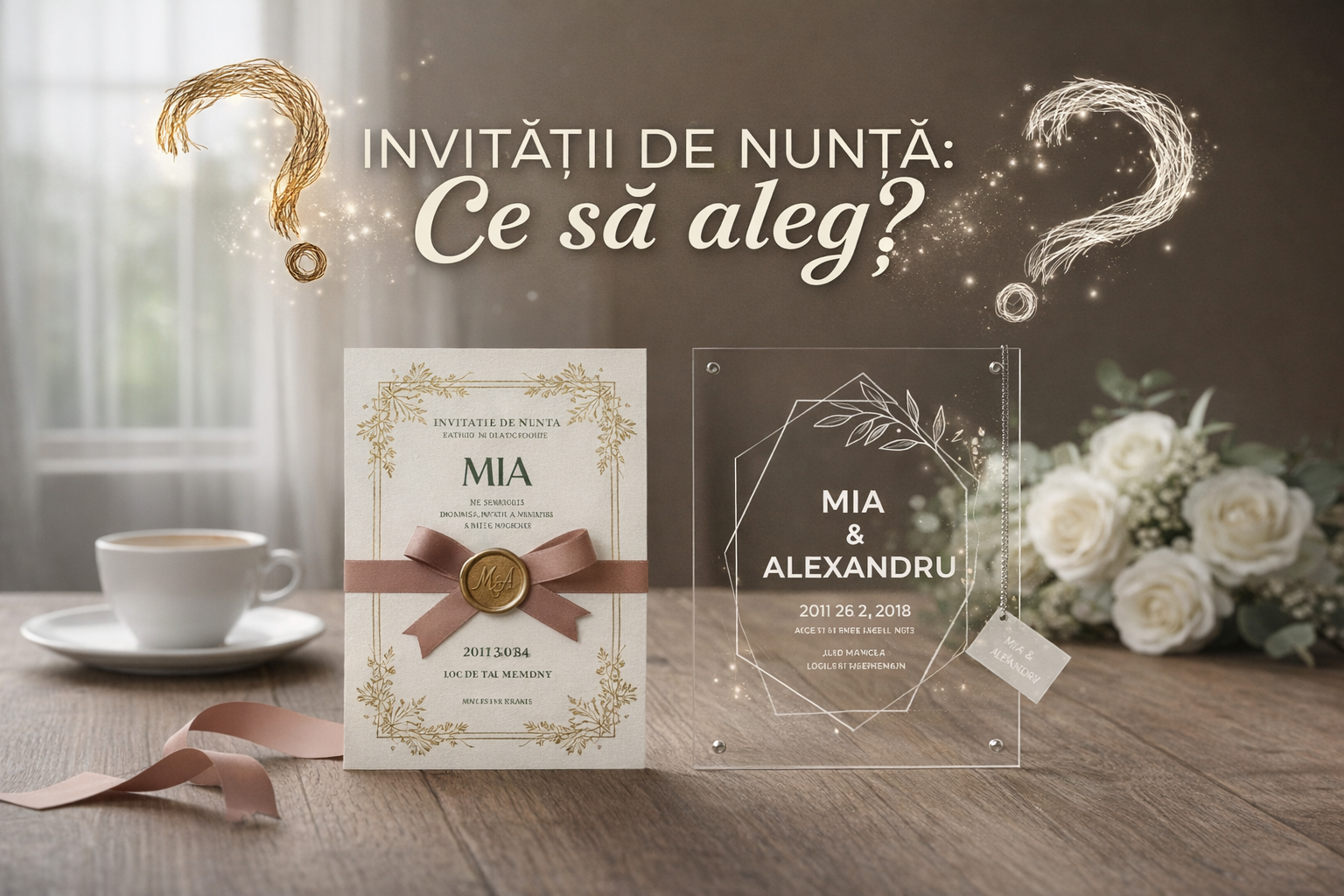 Invitatii de Nunta Ce sa aleg? Carton Clasic sau Plexiglas Modern? 1 Invitatii de Nunta Ce sa aleg? Carton Clasic sau Plexiglas Modern?