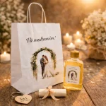 Set marturii nunta alb cu miri Colectia Romantic EMPB-SET113