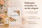 Set marturii nunta alb cu design floral cu trandafiri | eMarturii – EMPUB-SET119