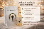 Set complet de marturii nunta cu model greenery si miri, eMarturii, 250ml