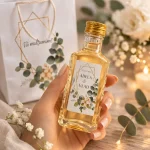 Set Complet Marturii Nunta Eucalipt | Sticla 250ml & Punga | eMarturii