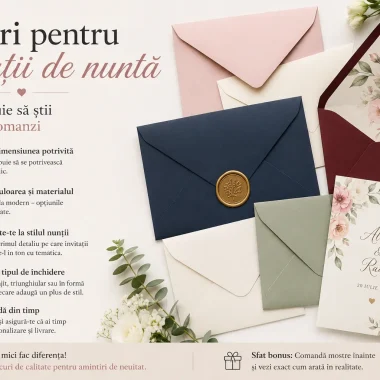 Plicuri pentru invitatii de nunta – Tot ce trebuie sa stii inainte sa comanzi